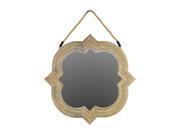 BENZARA BRU 37022 Artistic Styled Hanging Classy Wooden Mirror