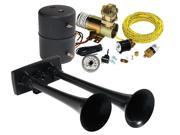 HADLEY PRODUCTS H00964H Bully Series Horn Kit Dual Air Horn; 12V DC Compressor H00964H