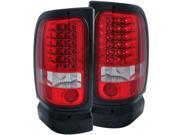 ANZO ANZ311052 94 01 RAM LED TAIL LIGHTS RED CLEAR