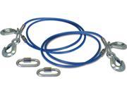 ROADMASTER RDM646 64 INCH 6 000 POUND GVWR CAPACITY DOUBLE HOOK STRAIGHT SAFETY CABLES ONE PAIR
