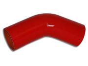 VIBRANT PERFORMANCE 2754R 4 Ply Silicone Elbow Connector universal; 3 diameter; 45Âº; red 2754R