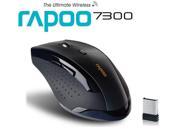 2.4GHz Wireless Rapoo 7300 Ergonomic Usb Optical Mouse Mice with Blue Light Tech