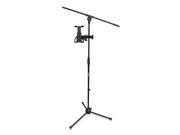 2 in 1 Microphone and Tablet Stand with Adjustable Height for all Tablets 4.7? to 8.7? Tall