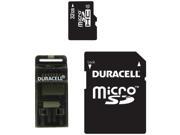 DURACELL DU 3IN1 32G R Class 4 microSD TM Card with SD TM USB Adapters 32GB