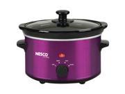 NESCO SC 150V 1.5 Quart Oval Slow Cooker Metallic Purple