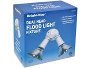 BRIGHT WAY 74230 Dual Head Outdoor Flood Light Fixture