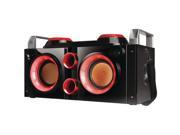QFX PBX 505200BT RED Rechargeable Bluetooth R Party PA Boombox Red
