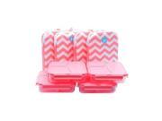 Chevron Lunch Containers in a pack of 4