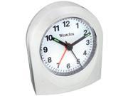 WESTCLOX 47312B Bedside Analog Alarm Clock White