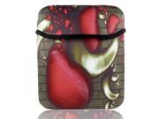 Hearts Pattern Laptop Tablet Sleeve Bag Pouch Case for 10