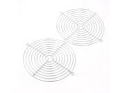 150mm x 170mm Industrial Cabinet Cooling Fan Guard Metal Protective Grill 2Pcs
