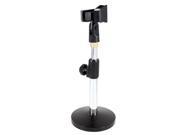 Black Adjustable Angle Telescopic Design Microphone Mic Desk Stand 34cm High