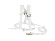 White Nylon 100Kg 220.5lb Adjustable Belt Safety Rock Climbing Harness