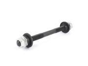 5.7 Length Silver Tone Black Front Axle Set for Bicycle Hub