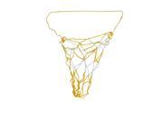 Unique Bargains 17.7 Long Meshy Nylon Carry Net Bag for Basketball Football Volleyball White Yellow