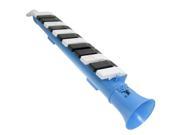 Portable Plastic Horn Shaped Melodica Harmonica w 13 Keys Blue