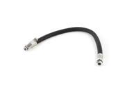 Bicycle Motorbike Car Tire Inflator Black Rubber Air Hose 14.6 Inch Length