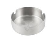 3.1 Diameter Silver Tone Round Cigarette Stainless Steel Ash Tray Holder