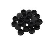 25 Pieces Black Plastic 1 Diameter Locking Hole Plugs