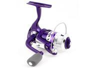 2000R 5.0 1 Gear Ratio 3 Ball Bearings Spinning Reel Fishing Reel Purple Silver Tone