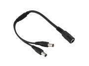1 to 2 DC Power Splitter Cable Cord 5.5x2.1mm for Security CCTV Camera System