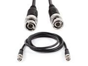Unique Bargains 1.5M BNC Male Male Video Cable Lead Cord Black for CCTV IP Camera