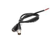 BNC Video DC Power Pigtail Black Cable Wire 23.6 for Camera CCTV