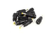 Unique Bargains 10 x DC Power Female Jack 5.5x2.1mm to 4.0mmx1.7mm Male Plug F M Adapter Coupler