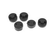 5 X Rubber 2 Holes Music Instrument Violin Tourte Mute Sordine Black
