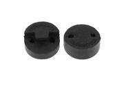 2 X Rubber Dual Holes Music Instrument Violin Tourte Mute Sordine Black