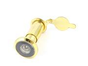 Unique Bargains Home House 200 Degree Angle Peep Hole Door Viewer Gold Tone
