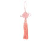 Home Bedroom Salmon Pink Tassel Decor Hanging Ornament Pendant Chinese Knot