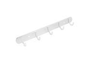 Bedroom Wall Mounted 5 Hooks Handbag Coat Scarf Clothes Hanging Hanger