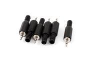 6pcs 2.5mm Stereo Male Plug Jack DIY Solder Headphones Audio Connector