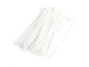 50x Replacement 3mm Wide Cable Tie Bundle Nylon Fastener Wrap Off White