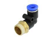 Unique Bargains Air Pneumatic Elbow Connector Quick Fitting Coupler for 8mm 0.31 OD Tube