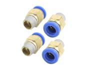 4PCS 1 4PT to 10mm Pneumatic Air Quick Coupler Joint Connector Adapter