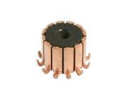 Unique Bargains 3.175mm Shaft Dimeter 12 Gear Tooth Copper Shell Mounted On Armature Commutator