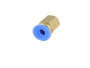 Unique Bargains 4mm Hole 5mm Male Thread Straight Push in Tube Pneumatic Quick Fitting