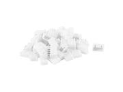 Unique Bargains 25PCS 4 Pin 2.54mm Pitch Straight Mounting Pin Headers White