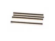 4pcs 40 Pin 2.5mm Breakable Straight Single Row Male Header Connector Strip