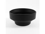 Replacement 3 Way 55mm Screw In Rubber Lens Hood Cover Black