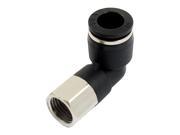 Unique Bargains Air Piping 10mm x 1 4 PT Female Thread 90 Degree Elbow Quick Fitting