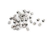 AC 250V 6A Quick Blow Acting Type Glass Tube Fuses 5mm x 20mm 20 Pcs