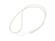 Silicone Mobile Phone Multifunction Strap Lanyard String Clear White