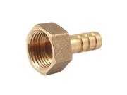 Unique Bargains 15.2mm Threaded 8mm Pneumatic Air Hose Straight Barbed Fitting Coupling