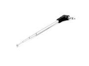 Unique Bargains Steel Silver Tone 4 Sections Rotating Telescopic Antenna Aerial 24.5cm for Car