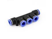 Unique Bargains 10mm 5 Ports Quick Joint Air Pneumatic Push in Quick Fittings Connector