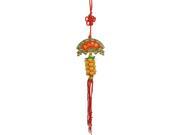 Have a Safe Trip Lucky Words Apricot Beads Pendant Hanging Decor for Car Auto
