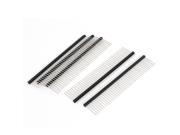 Unique Bargains 5 Pcs 2.54mm Spacing 40 Position 1 Row Flat Angle Male PCB Pin Header